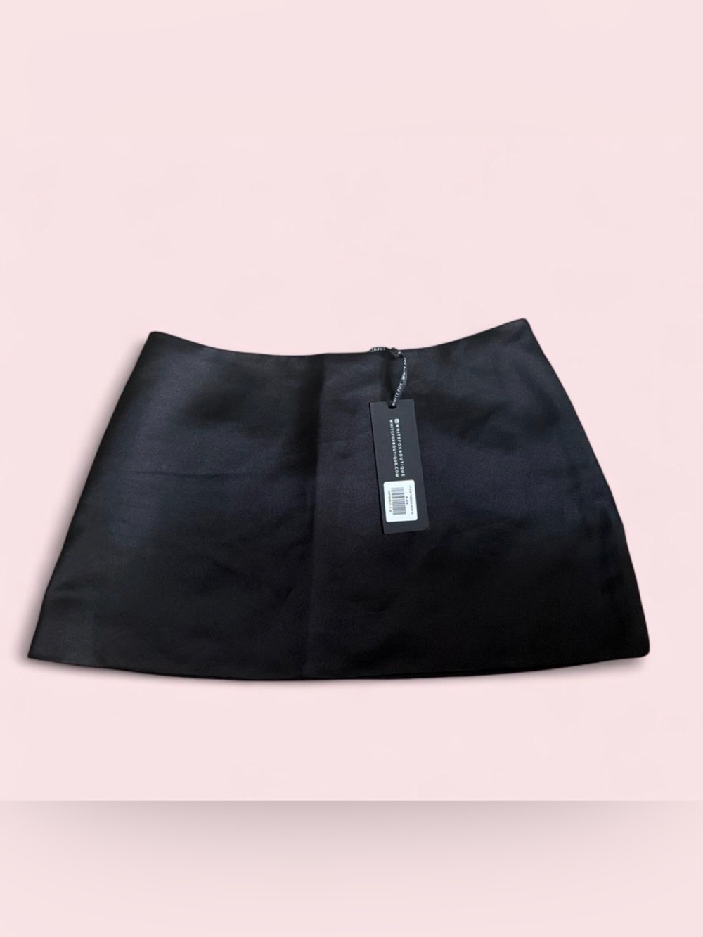 White fox mini skirt
